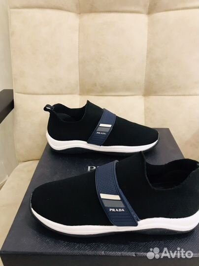 Кроссовки слипоны Prada оригинал