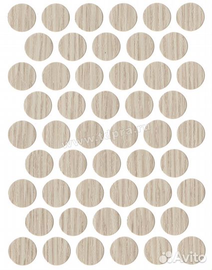 Заглушка самоклеящаяся d14мм ясень лион 50 шт EGI