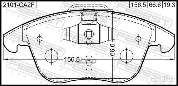 Колодки тормозные передние ford mondeo CA2 2007