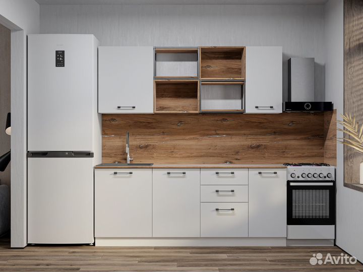 Мебельный щит Дуб Флагстаф темный (дсп, 3 000, 600