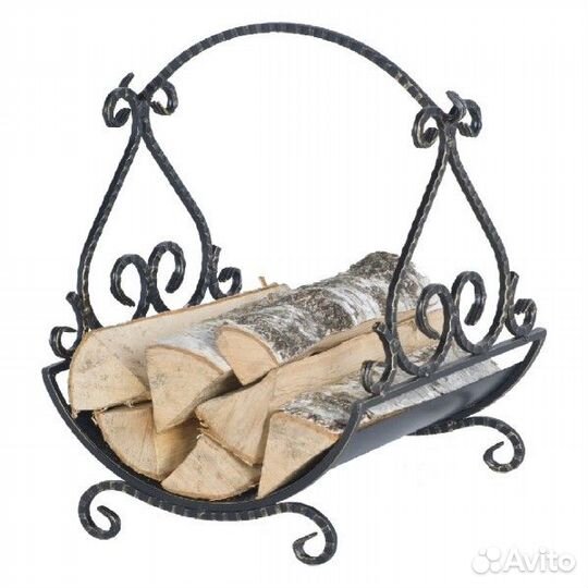 Кованая дровница Везувий D 130 (Цвет Серебро)