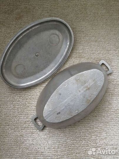 Утятница СССР 2л литой алюминий