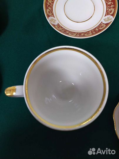 Бокал с блюдцем. Большой. Дулево