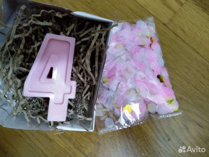 Свечка на торт цифра 4