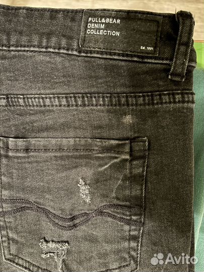 Джинсовые шорты pull bear