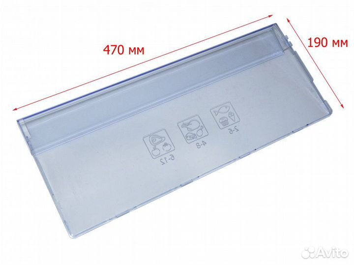 Панель ящика морозильной камеры холодильника beko