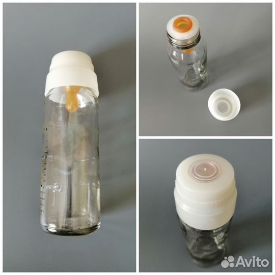 Бутылка для кормления стекл СССР присыпка пустышка