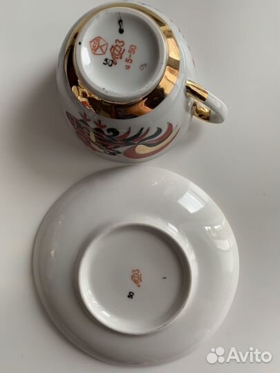 Сервиз чайный на 6 персон СССР лфз