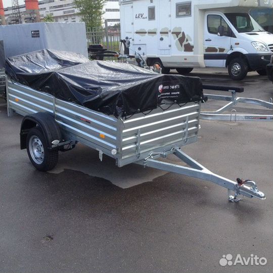 Тент с каркасом на легковой прицеп мзса 817710