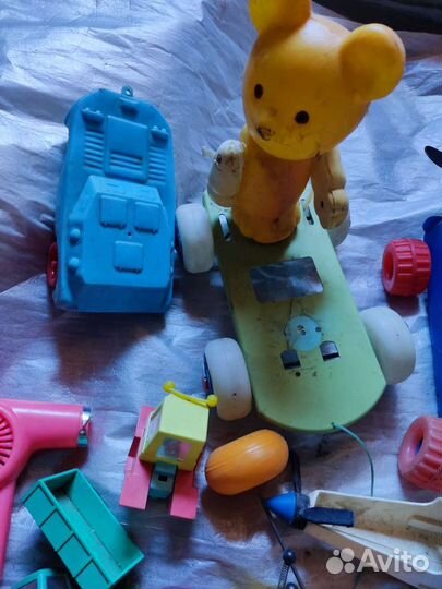 Машинки, самолёт, игрушки СССР на запчасти