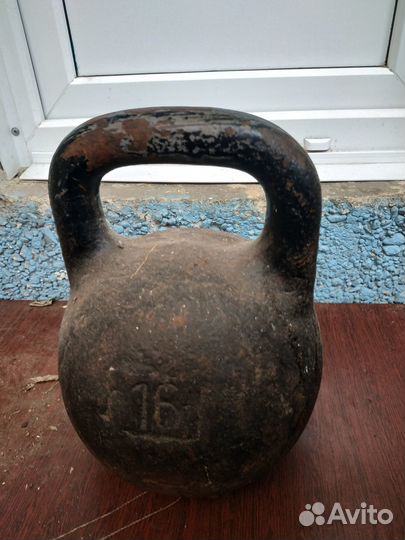 Гиря 16 кг СССР