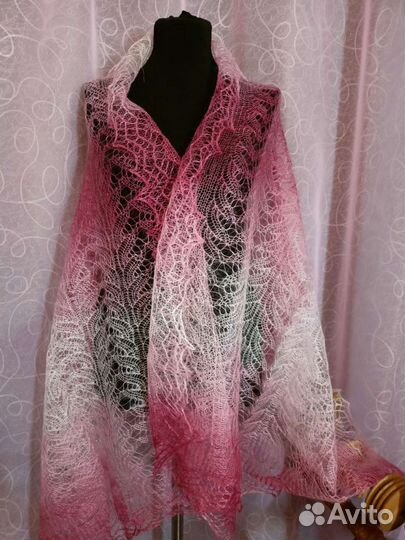 Палантин пуховый, шарф