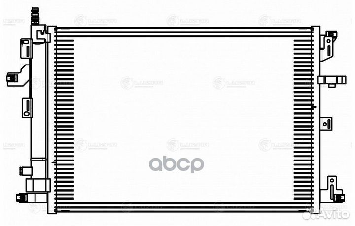 Радиатор кондиц. c ресивером для а/м Volvo XC90