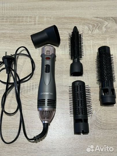 Фен-щетка Polaris PHS-1204i коричневый/розовый
