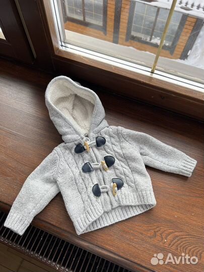 Вязанный жакет детский теплый 68 размер