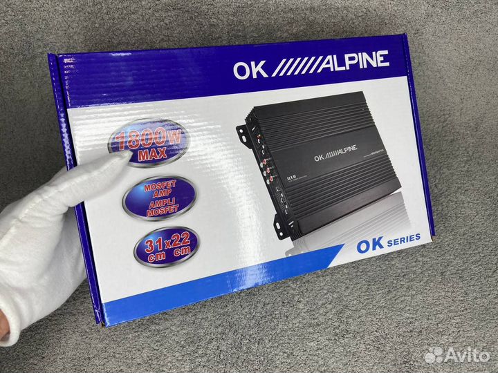Усилитель Alpine 4 канала 1800W