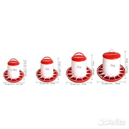 Кормушка бункерная 6 кг. пластиковая