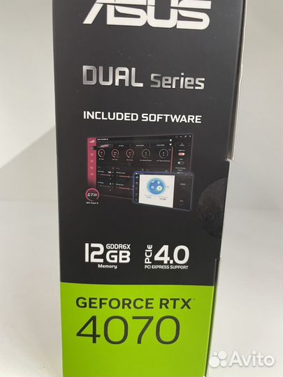 Видеокарта RTX 4070 12Gb gddr6X asus dual