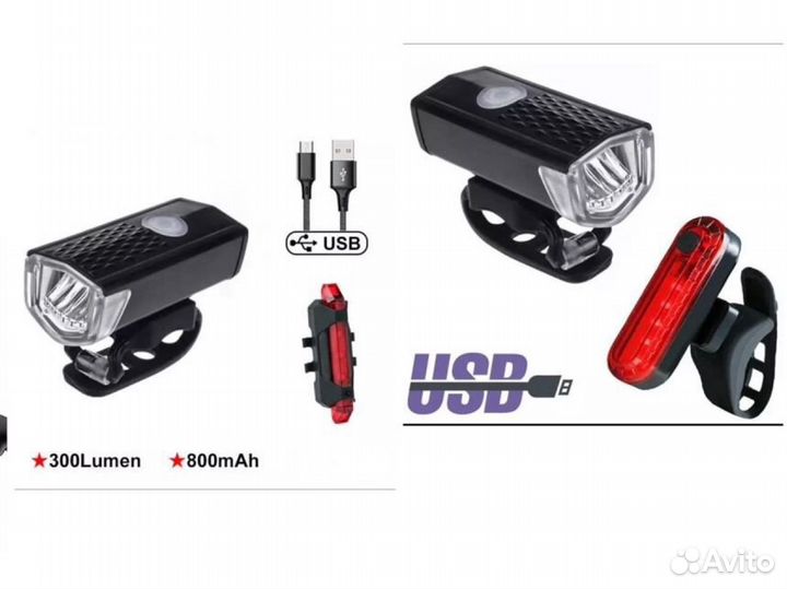 Фонарь для велосипеда на usb
