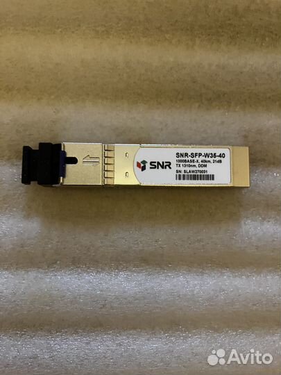 Модуль SFP WDM, до 40км 1550нм SNR-SFP-W35-40