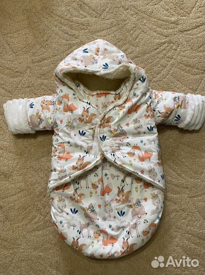 Зимний конверт на выписку