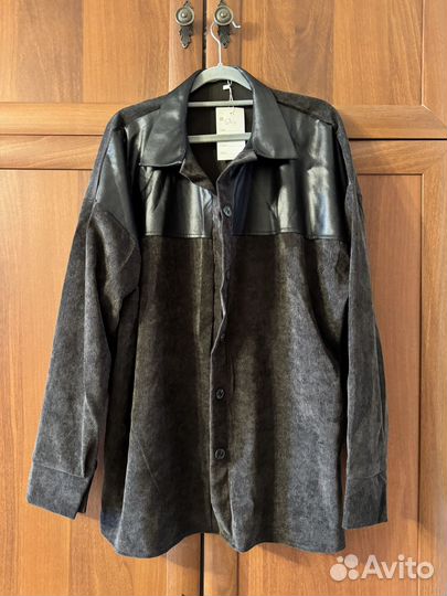 Рубашка женская черная новая 54