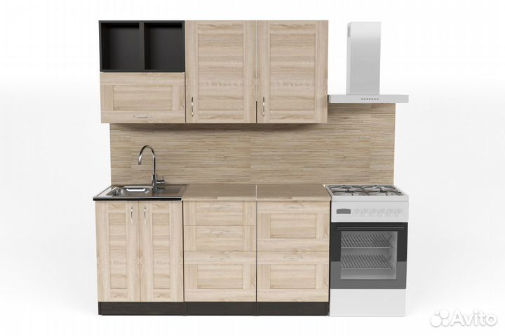 Кухонный гарнитур Томилла макси 4 1800 мм + Стол в