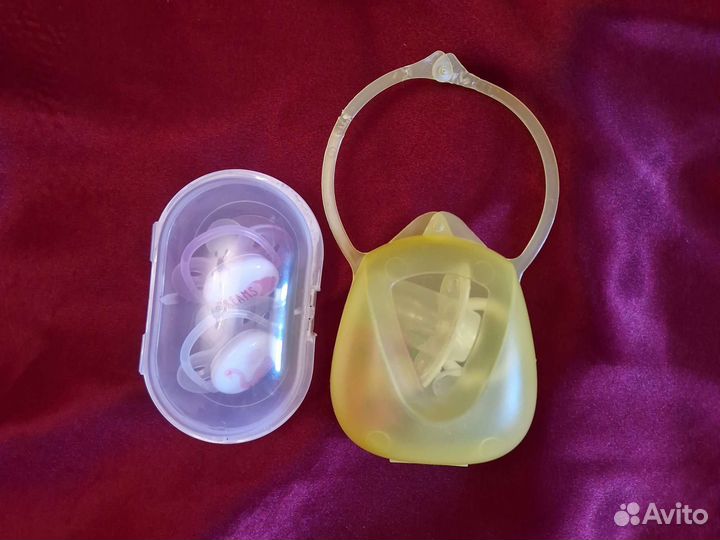 Соски Avent + футляры для хранения, стерилизации