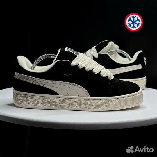 Кроссовки зимние Puma Suede XL black label