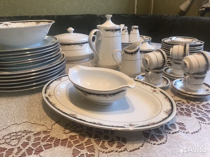 Сервиз столовый + кофейный 57 предметов