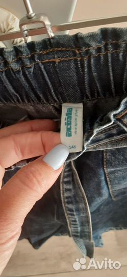 Куртка джинсовая и шорты 140