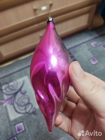 Елочная игрушка Сосулька СССР