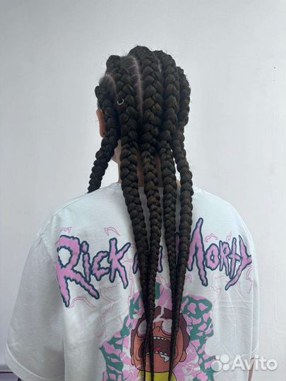 Афрокосы, брейды с канекалоном