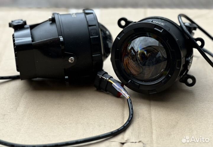 Противотуманные фары LED линза LADA Vesta жел-бел