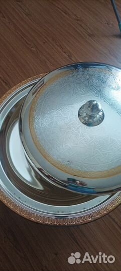 Блюдо большое, круглое