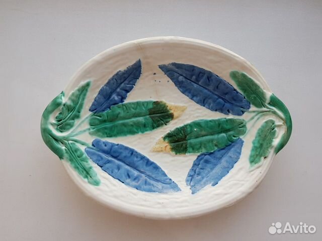 Старинное блюдо. Кузнецов. Фаянс,до 1917 г. Царизм