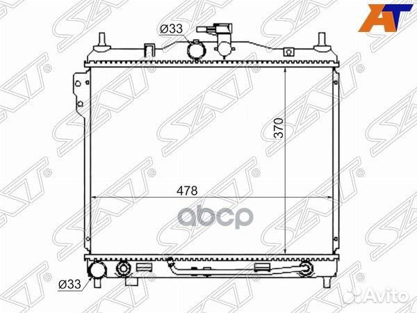 Радиатор Hyundai Getz 02-11 SG-HY0008 Sat