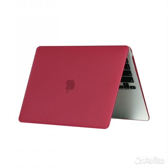 Чехол для MacBook Pro 13 2009-2011 бордо карбон