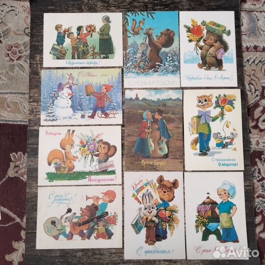 Новогодние открытки В. Зарубина