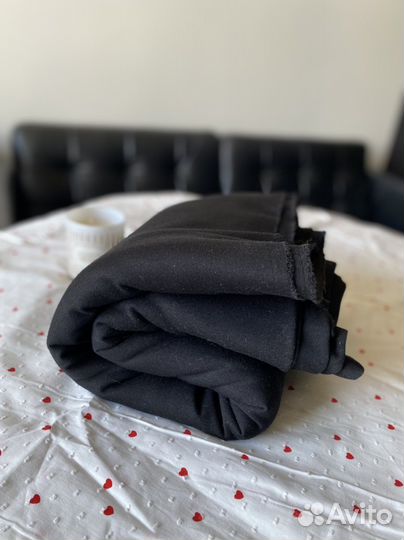 Джерси, ткань Италия, черный трикотаж