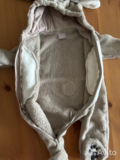 Комбенизон детский теплый зайчик 56р