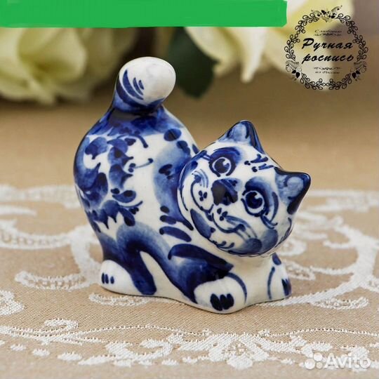 Кошечки фарфор гжель еж жаба козлик курочка