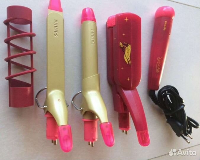 Набор для укладки плойка, утюжок philips Girl Glam