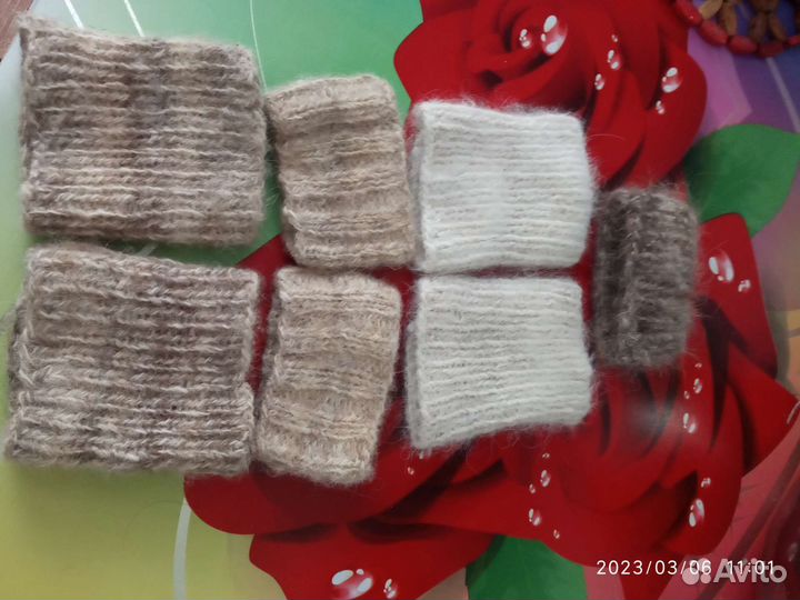 Напульсники из шерсти собаки