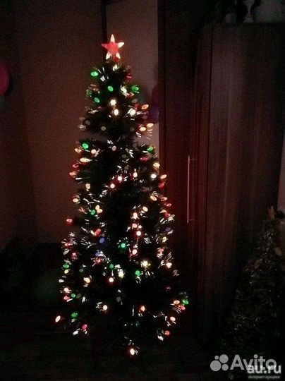 Елка 180 см с встроенной гирляндой