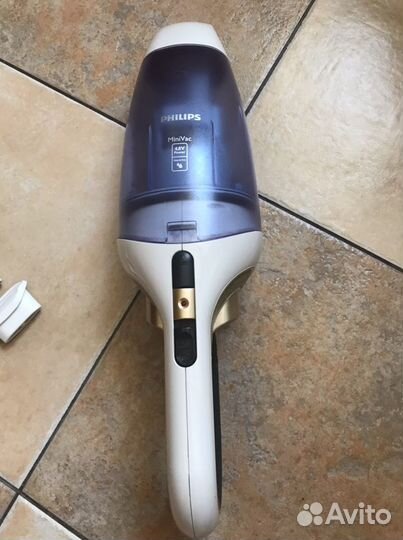 Ручной пылесос Philips FC6142/01, голубой, белый