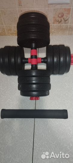 Гантели разборные+штанга