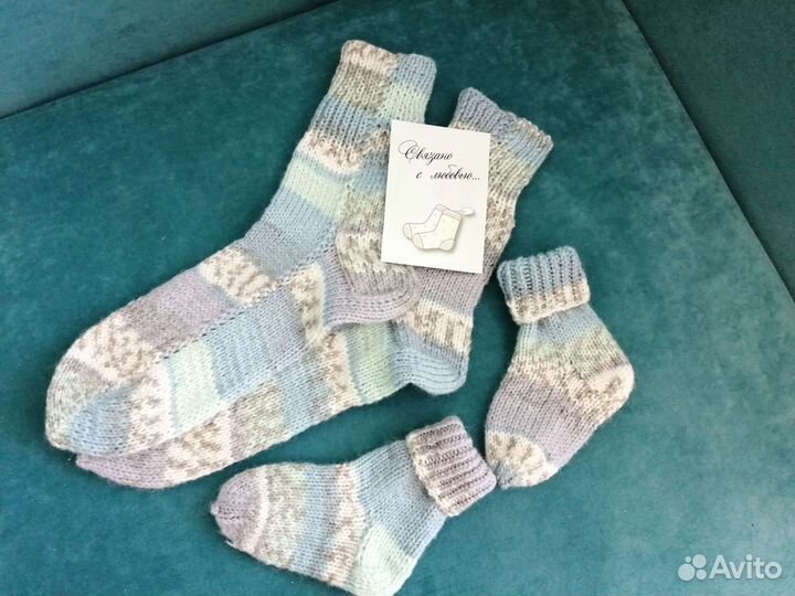 Вязанные носки ручной работы