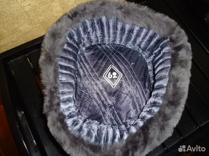 Шапка зимняя офицерская цигейковая 62разм