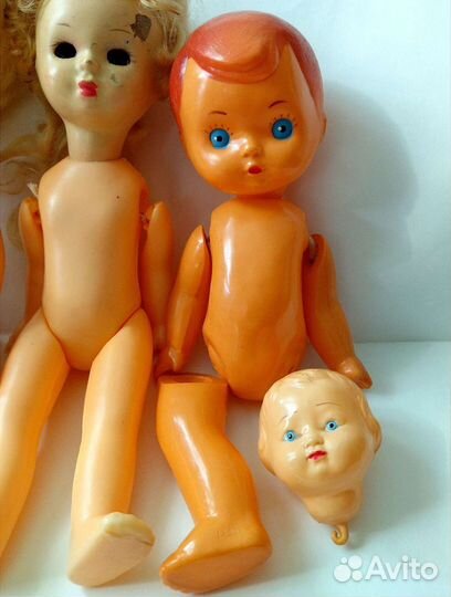 Кукла пупс прессопилки, целлулоид СССР